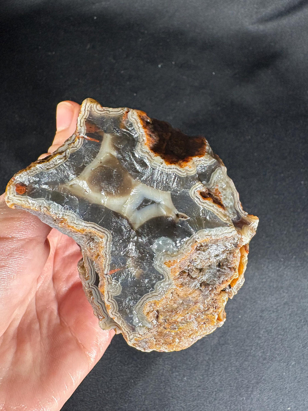 Bladed Pseudomorph Agate - Raw Barite Replacement