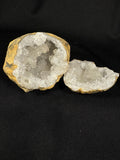 Moroccan Quartz Geode Pair - Raw Natural Spiritual Transformation Stone