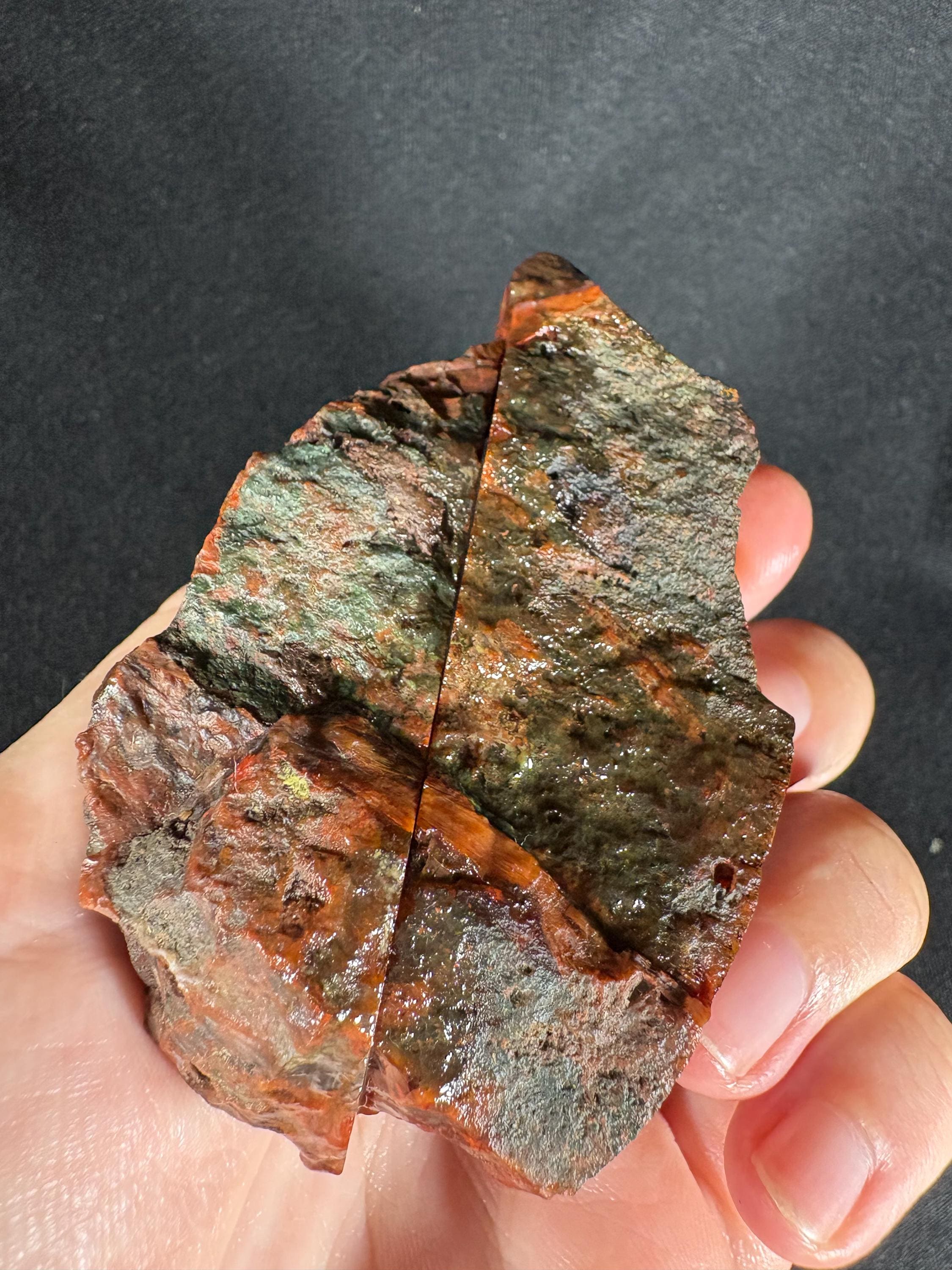 Red Stick Agate Pair - Collector's Specimen