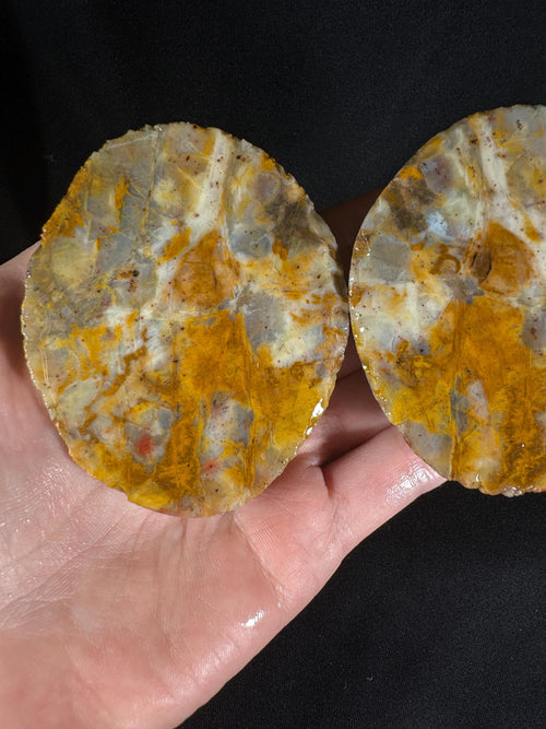 Brecciated Jasper Agate Pair – Mosaic Puzzle Stone, Ankara Turkey