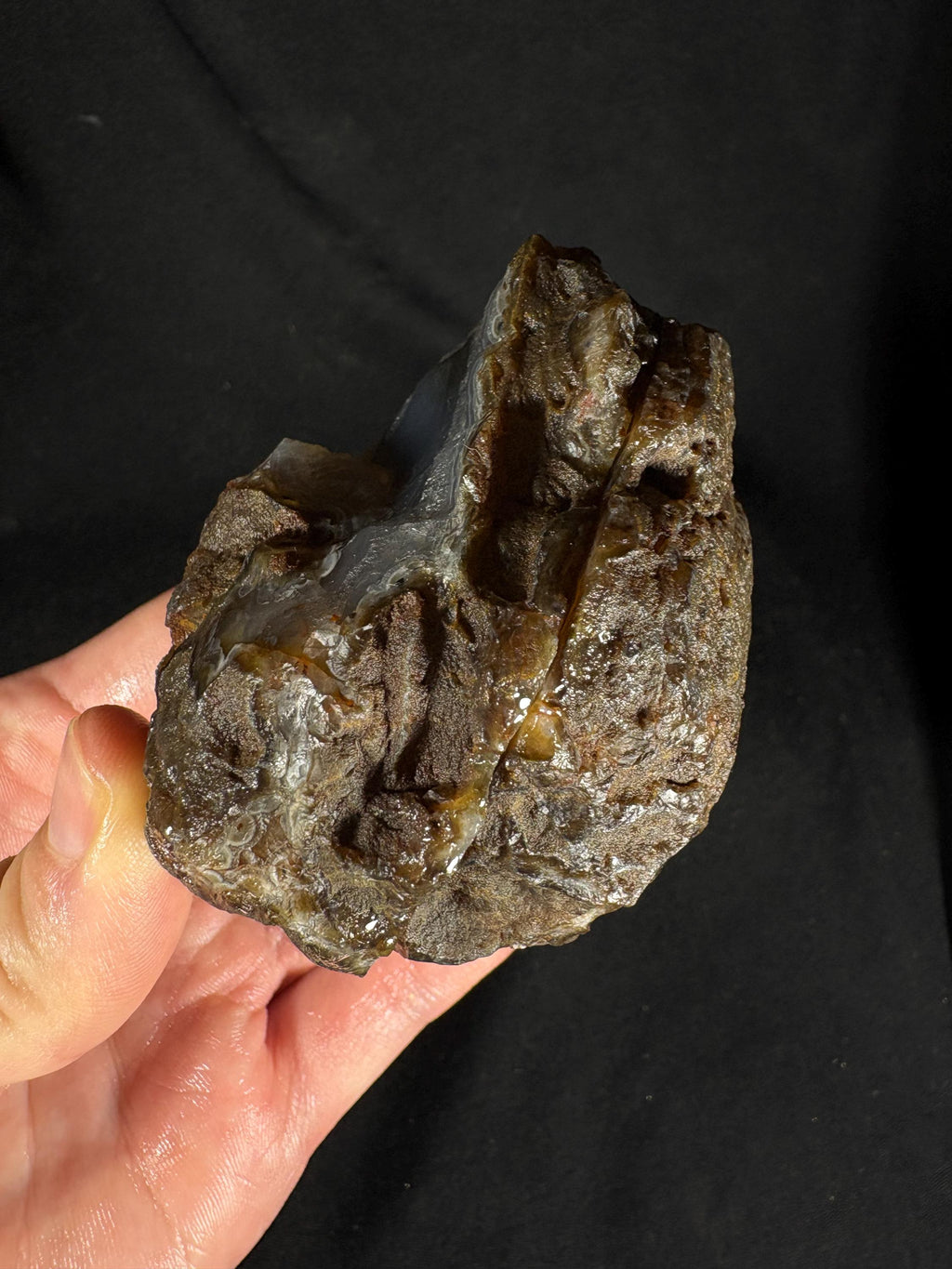 Raw Cubuk Agate Geode Pair – Turkish agate