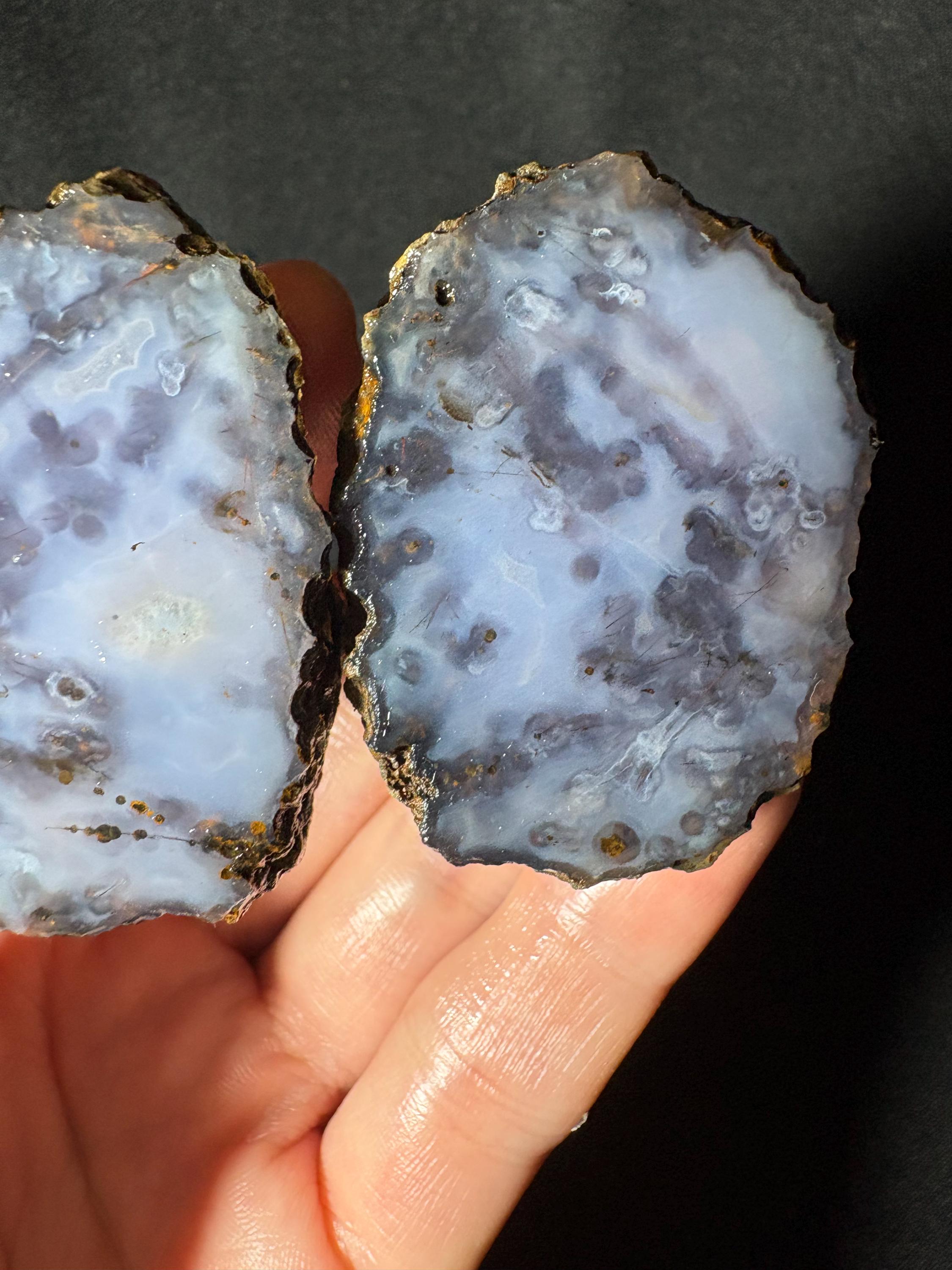 Turkish Blue Moss Agate