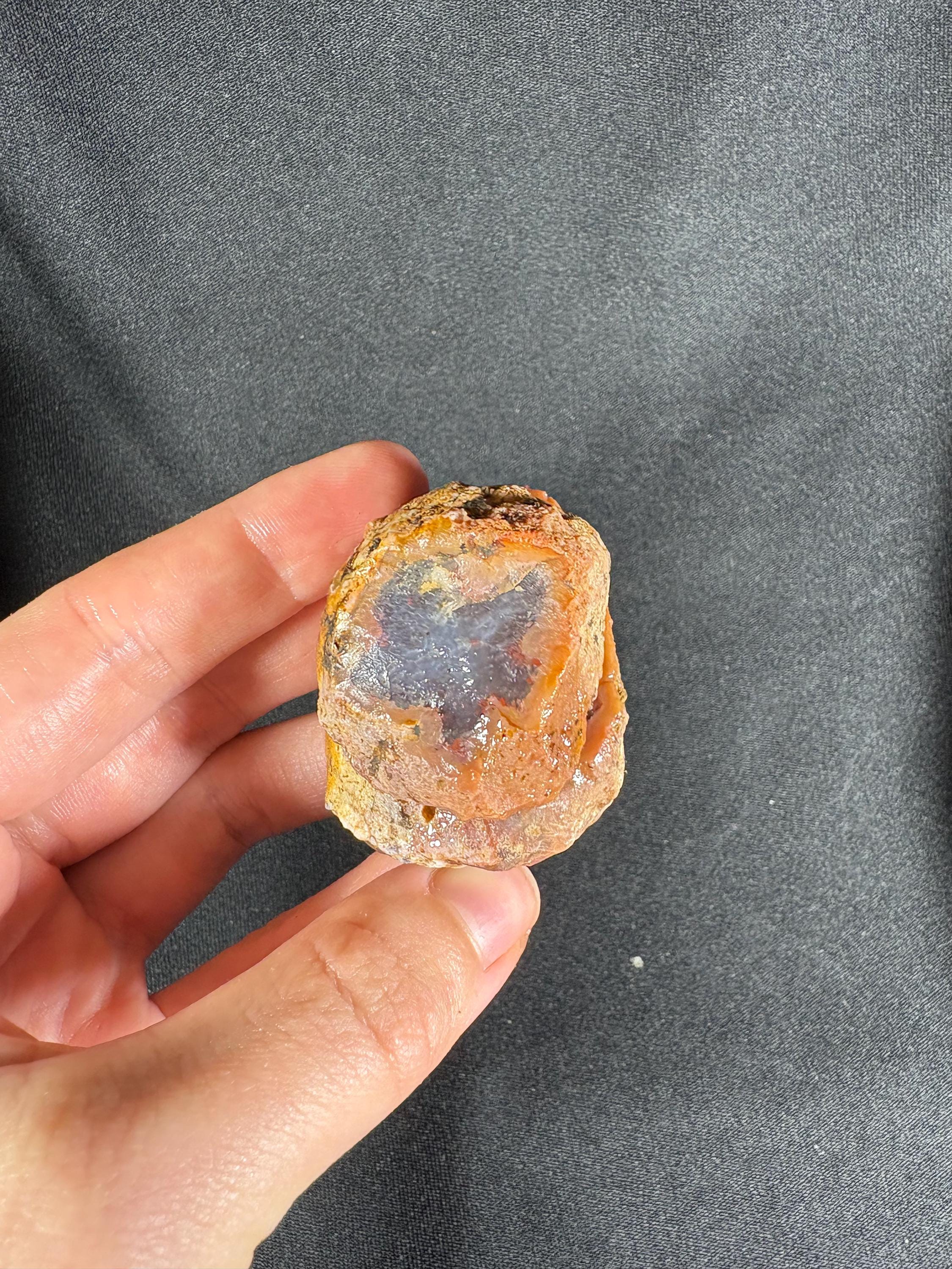 Turkish Blue Chalcedony Pair – Solid "Blue Jelly" Agate