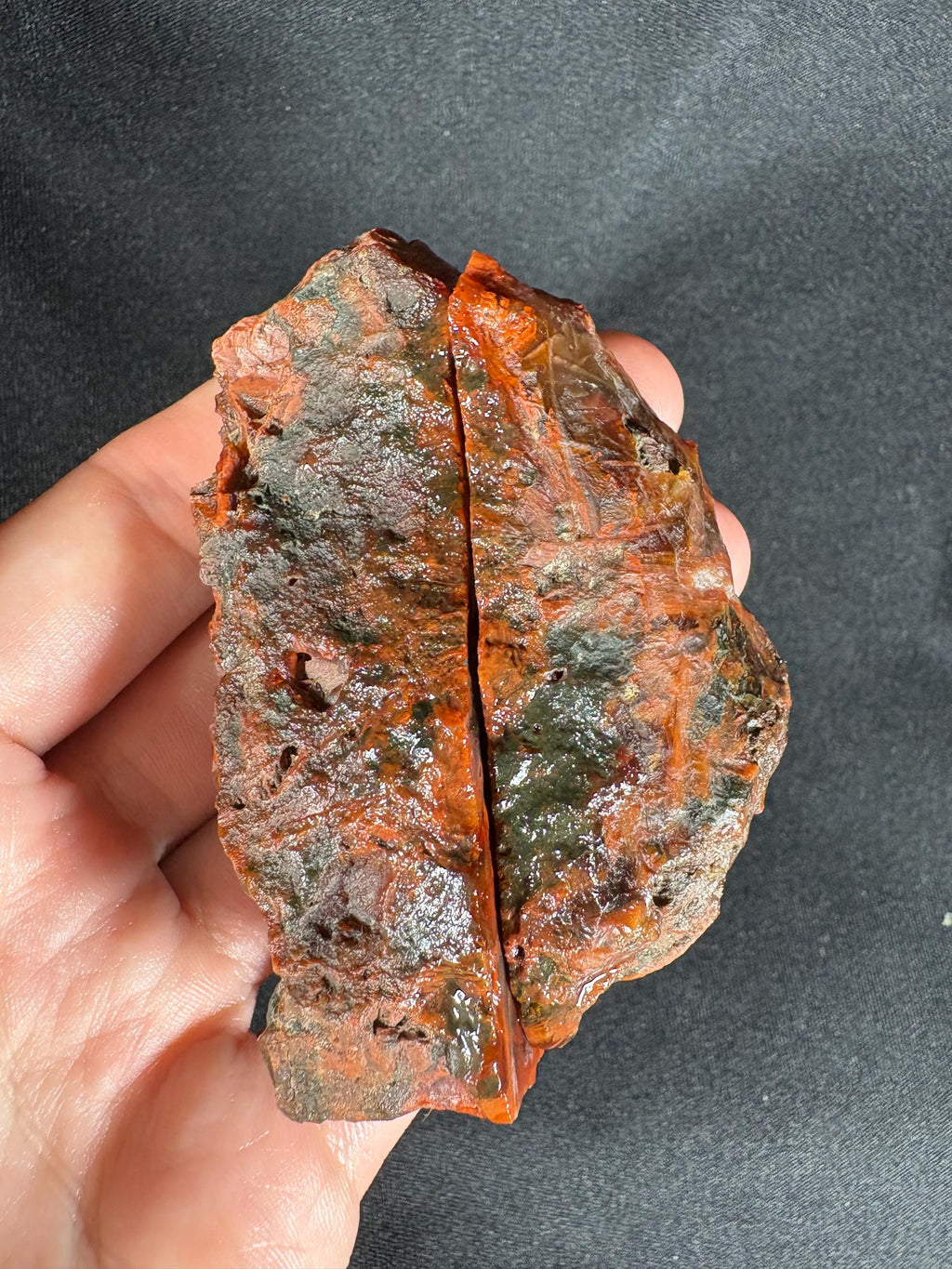 Red Stick Agate Pair - Collector's Specimen