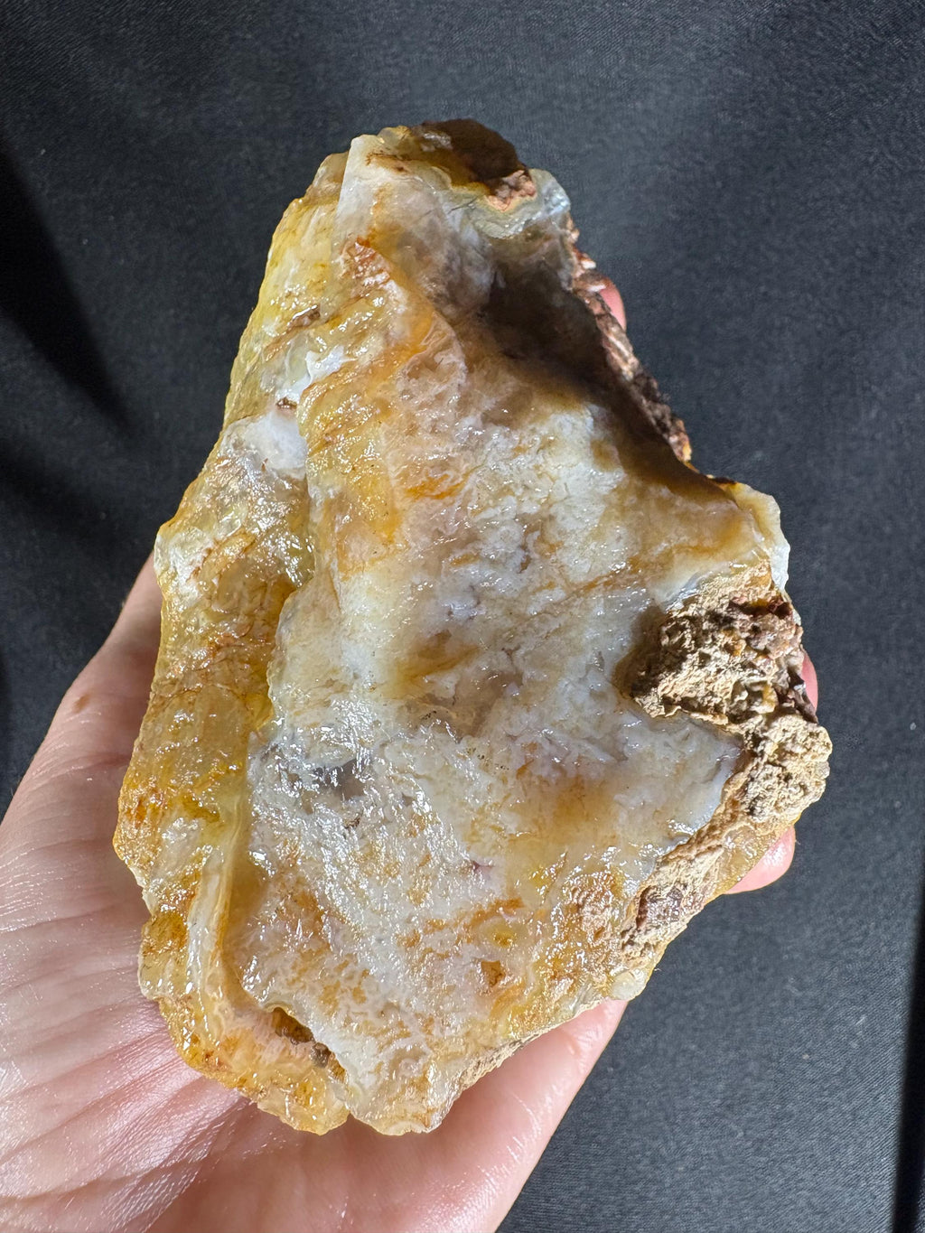Rare Dendritic Agate Geode Pair - Earthy Fern Pattern