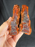 Red Stick Agate Pair - Collector's Specimen