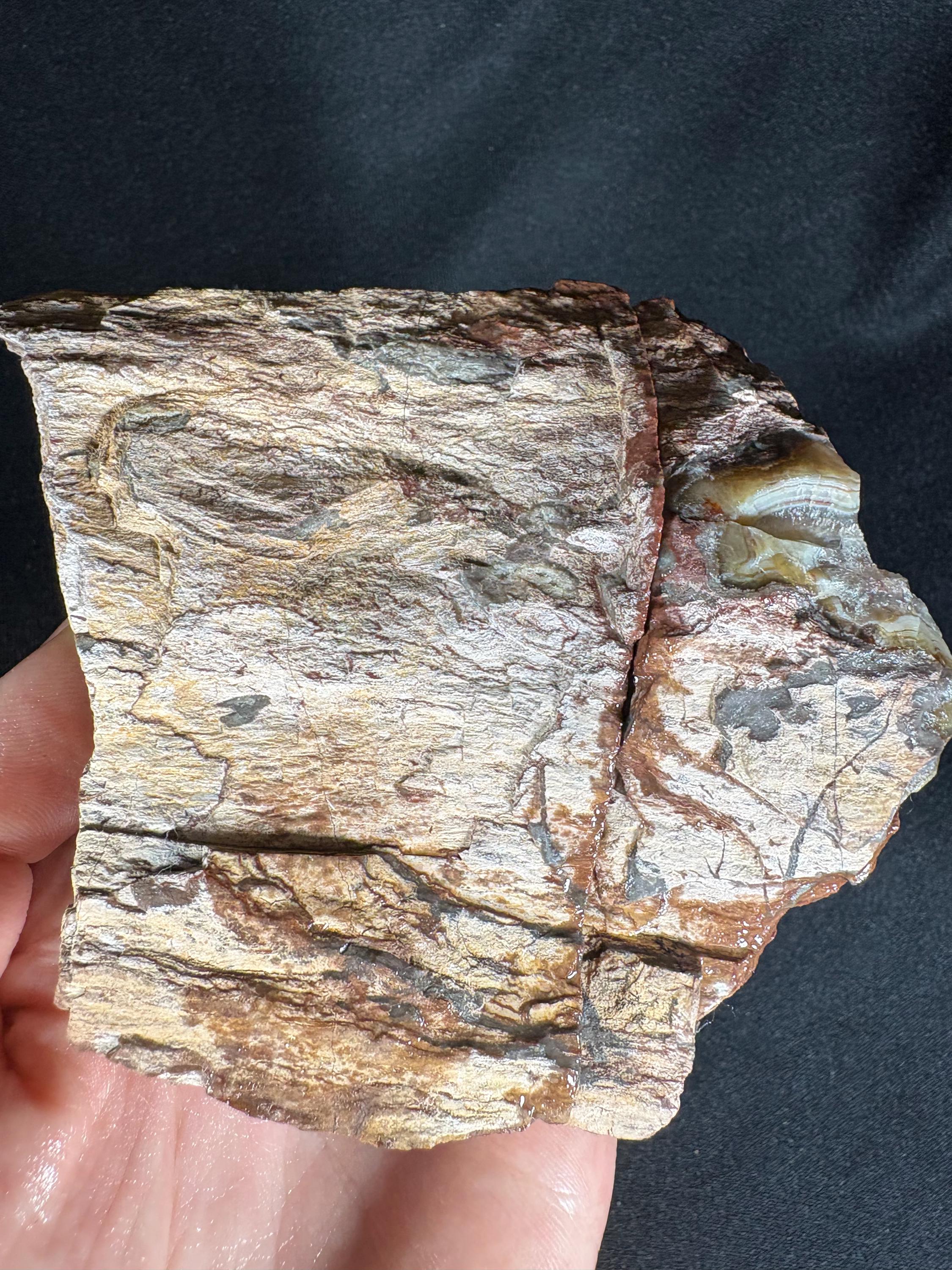 Turkish Triangular Agate Geode Pair - Geometric Fortification