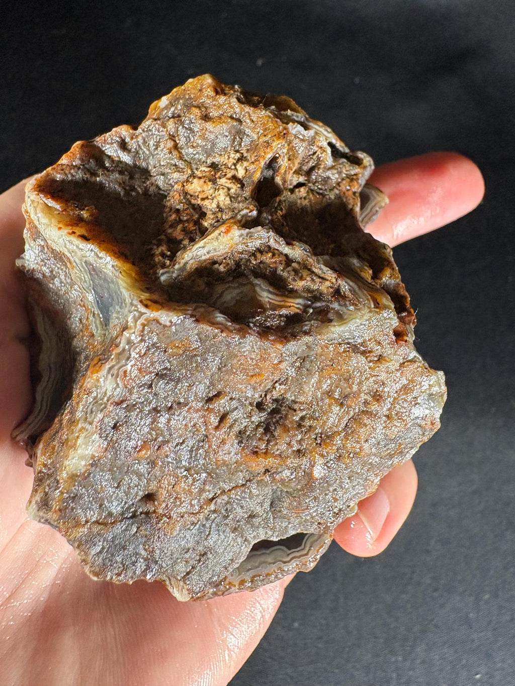 Bladed Pseudomorph Agate - Raw Barite Replacement