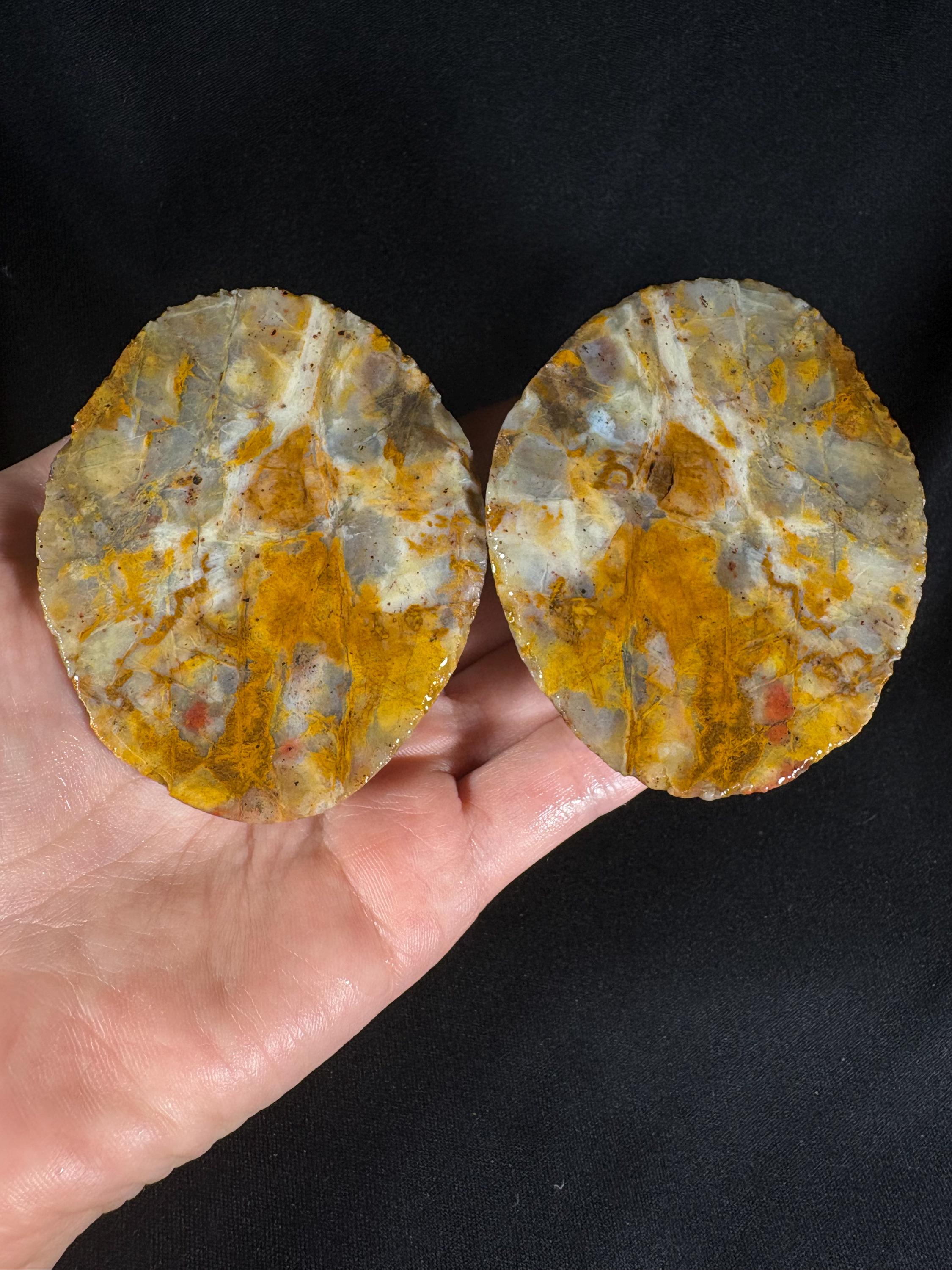 Brecciated Jasper Agate Pair – Mosaic Puzzle Stone, Ankara Turkey