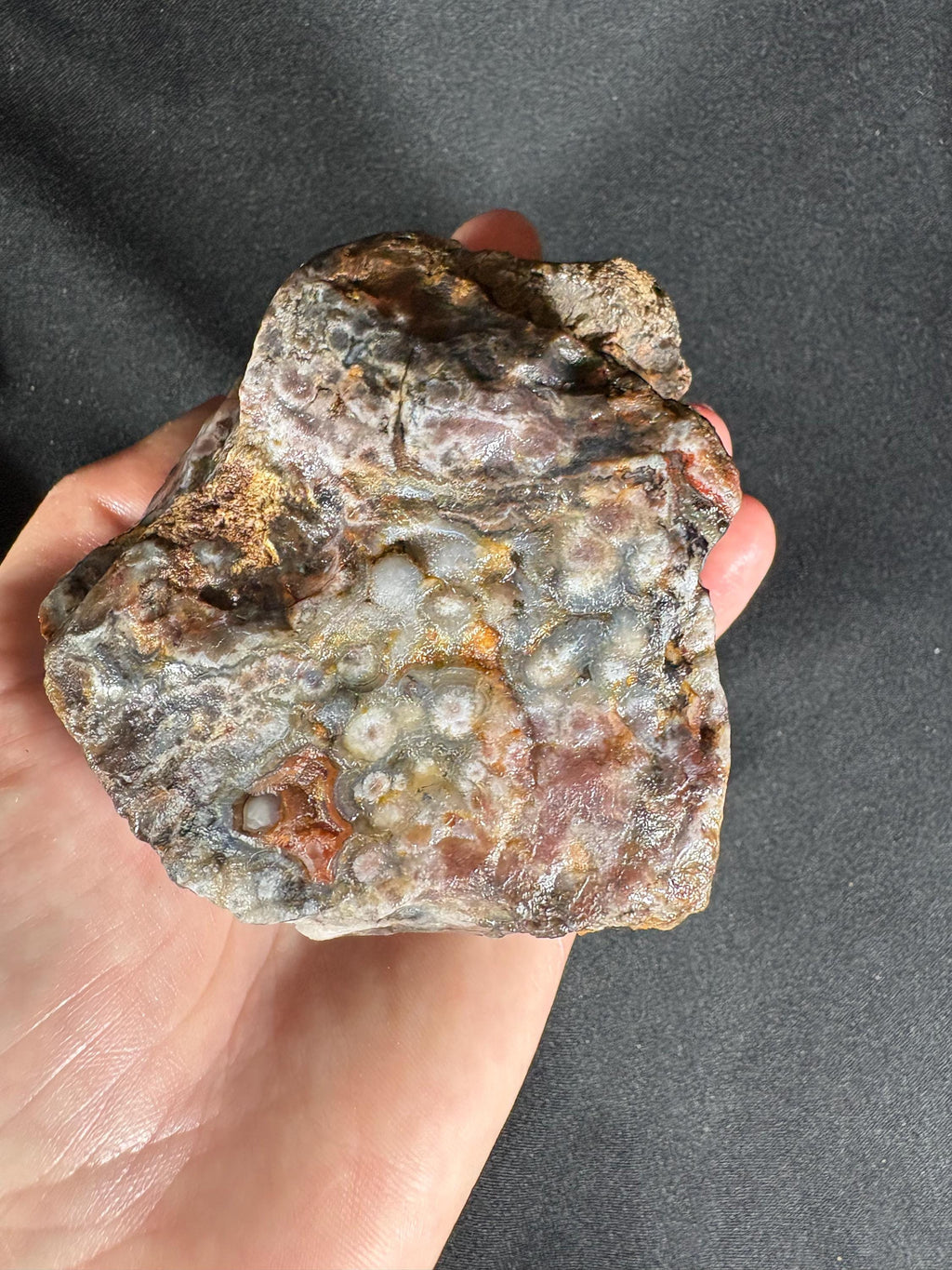 Moss Agate Geode Pair  - Raw Garden Quartz "Frost" Pattern