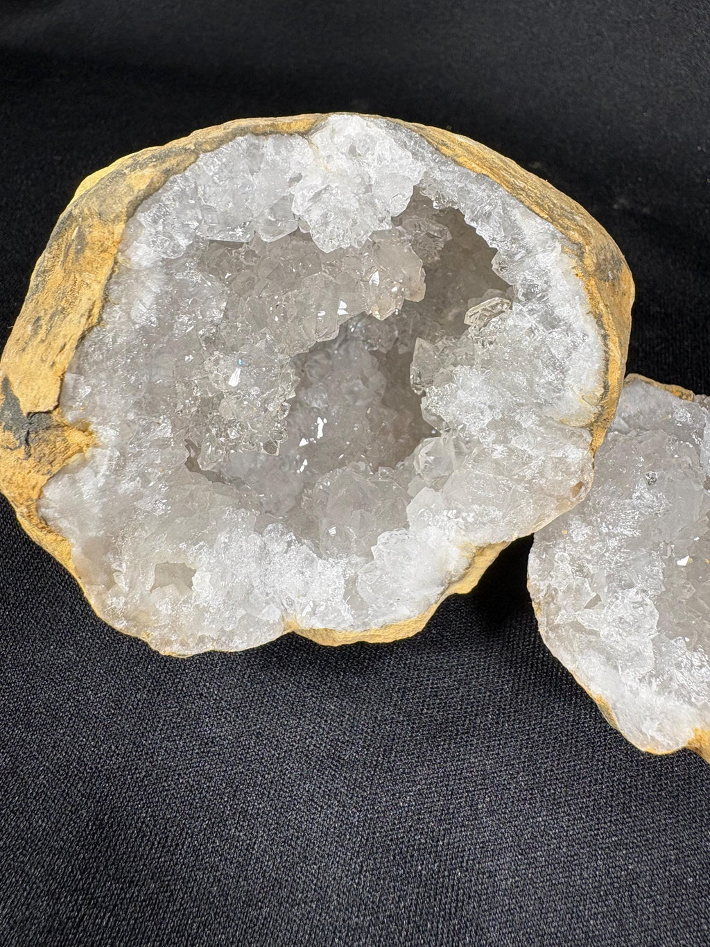 Moroccan Quartz Geode Pair - Raw Natural Spiritual Transformation Stone