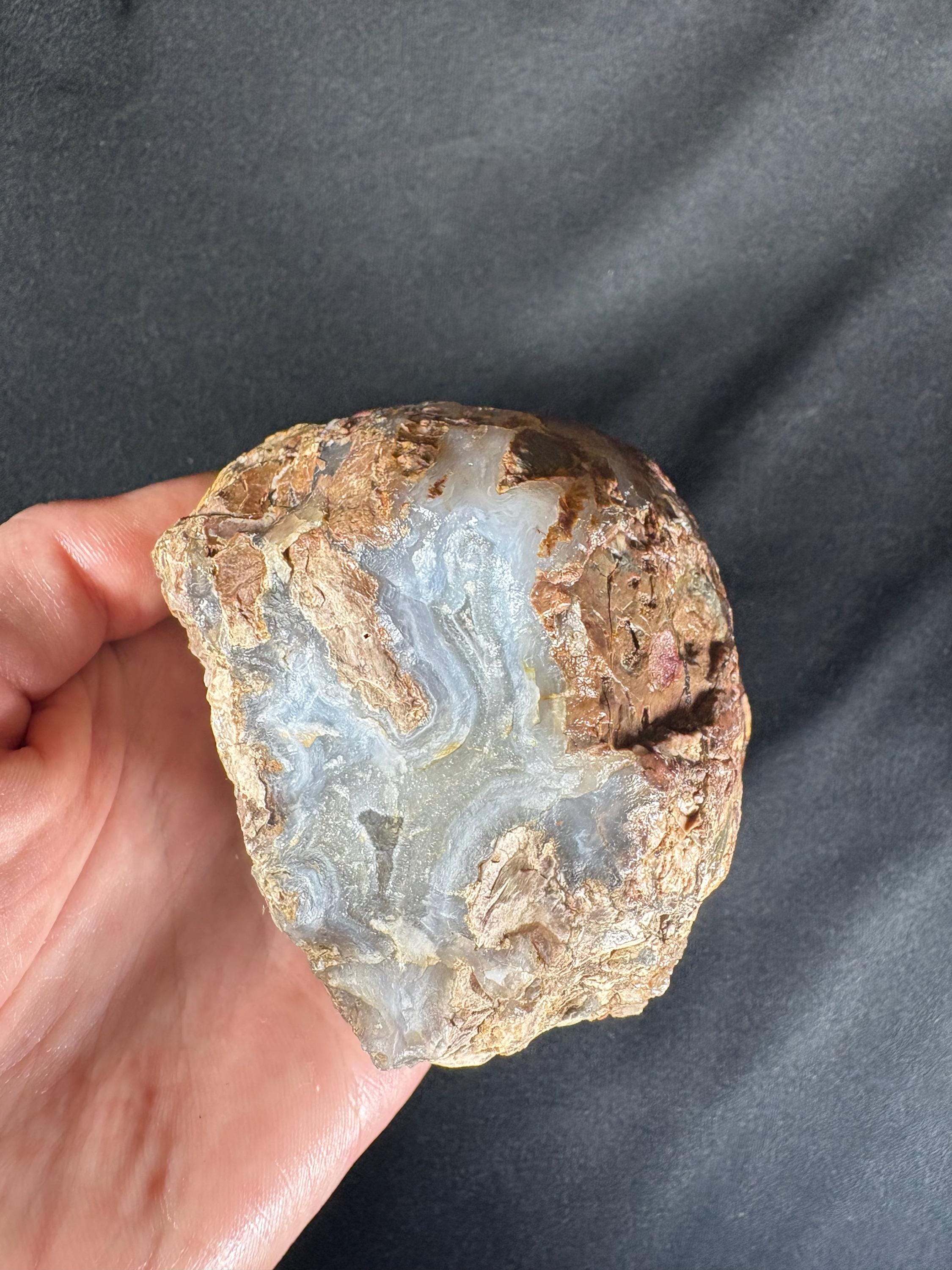 Rare Turkish Fantasy Agate Pair - Star Banded Geode