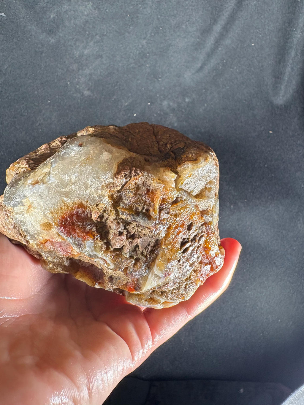 Rare Star Agate Geode Pair - Unpolished