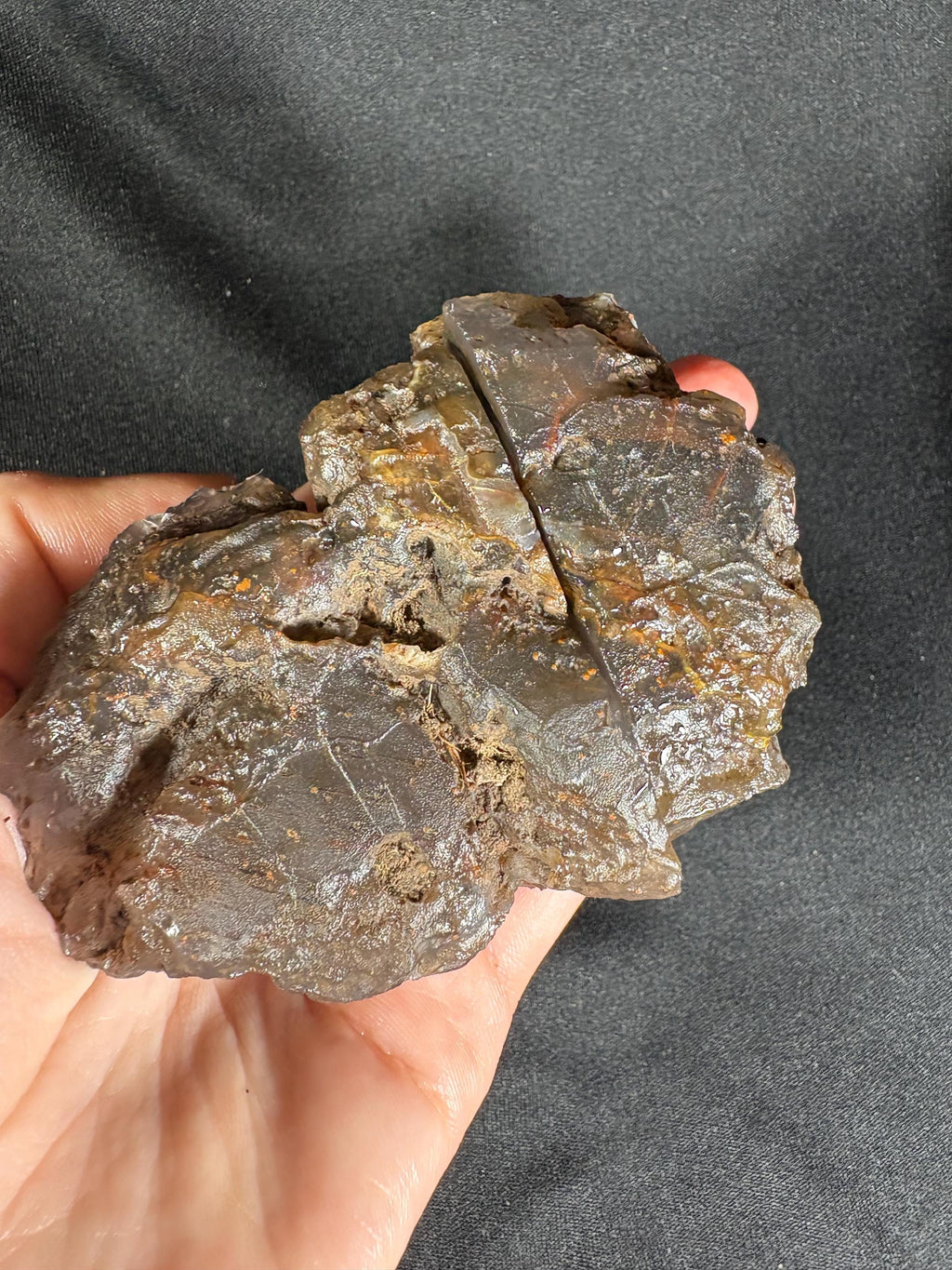 Banded Agate Geode Pair