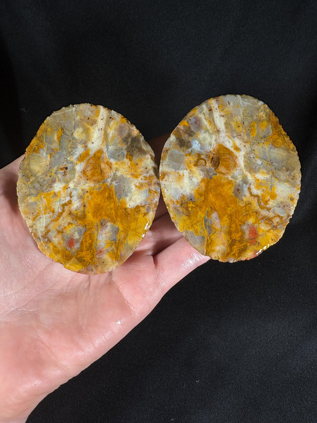 Brecciated Jasper Agate Pair – Mosaic Puzzle Stone, Ankara Turkey