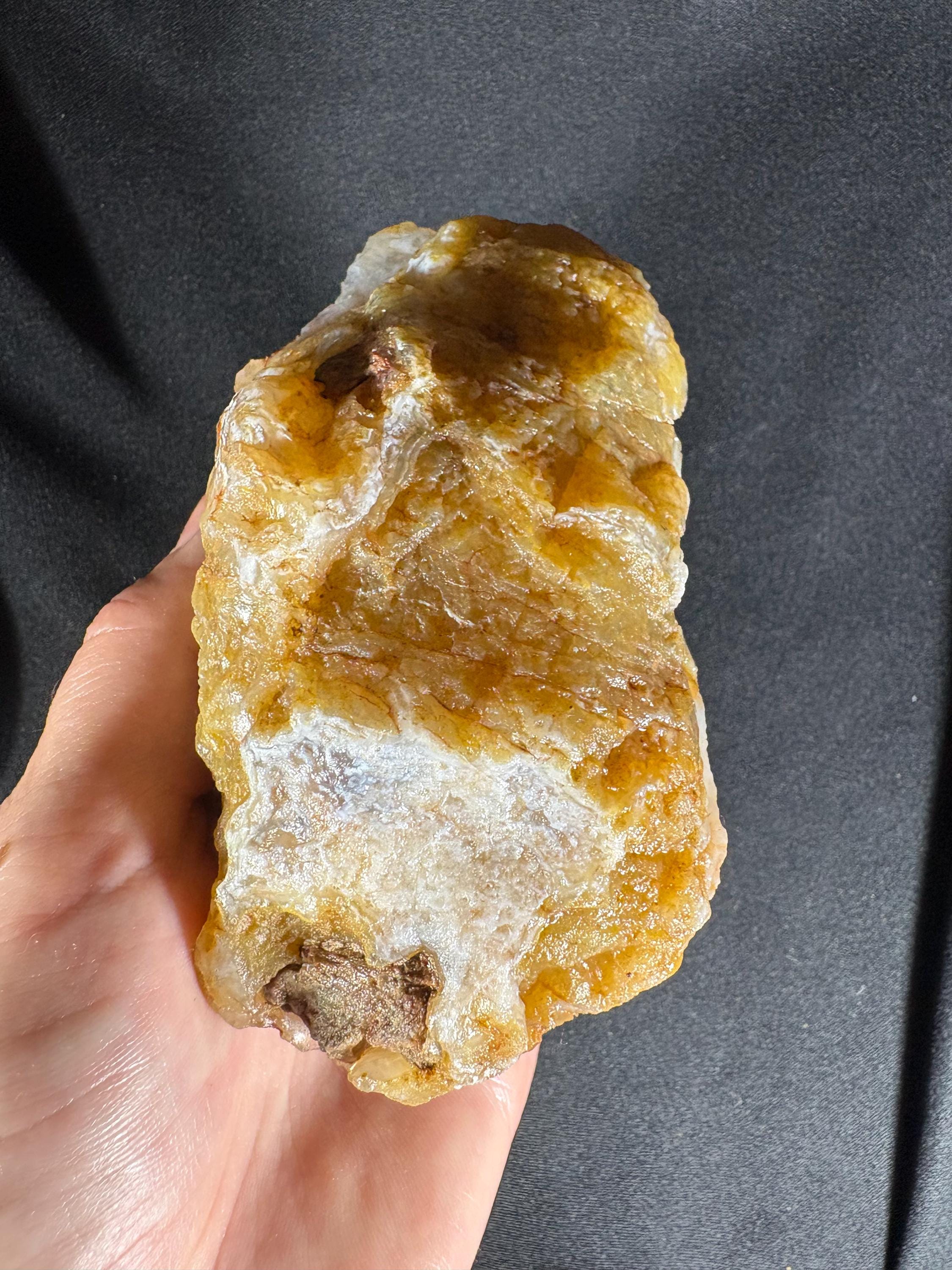 Rare Dendritic Agate Geode Pair - Earthy Fern Pattern