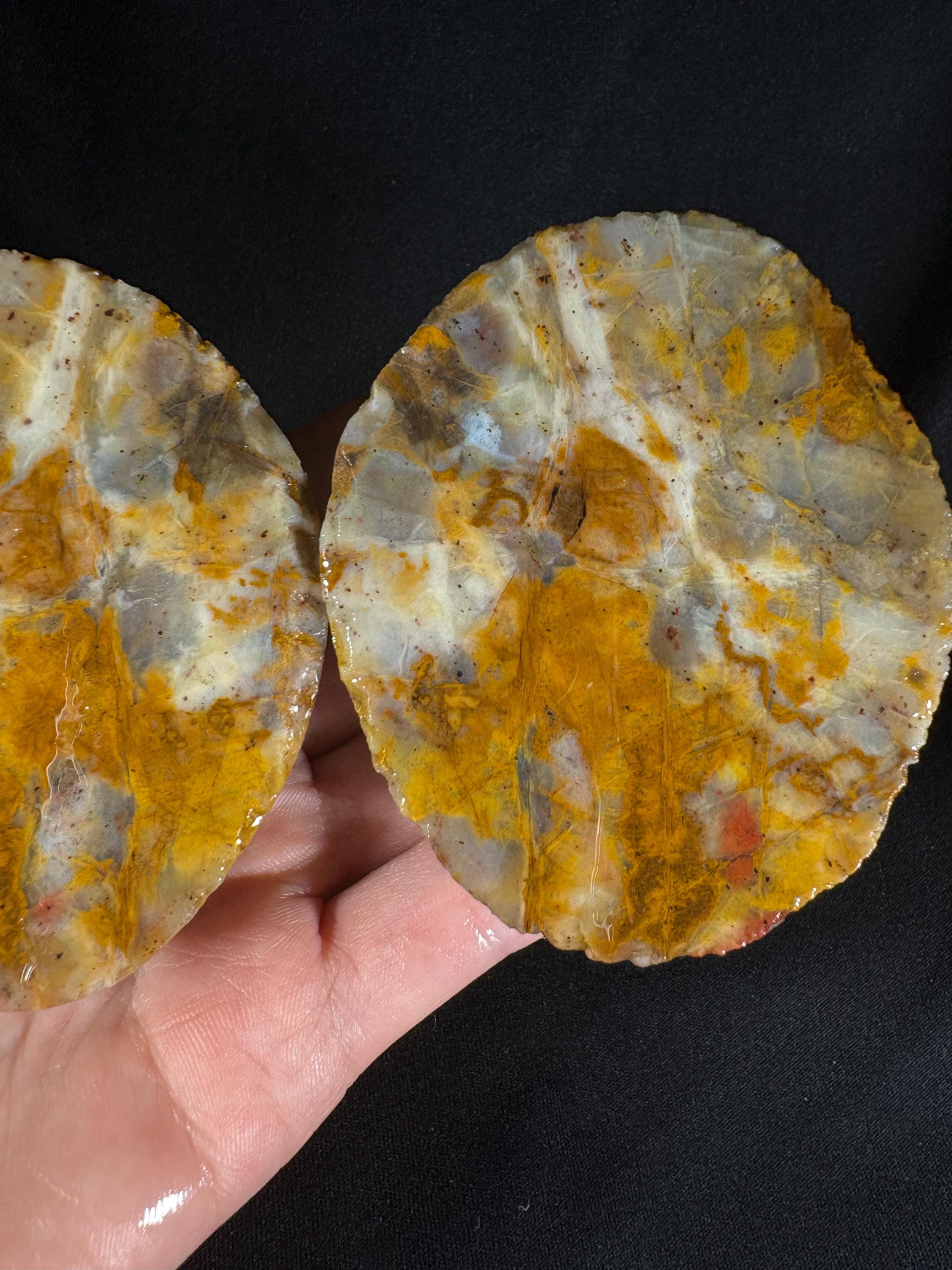 Brecciated Jasper Agate Pair – Mosaic Puzzle Stone, Ankara Turkey