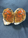 Red Agate Jasper Split Pair